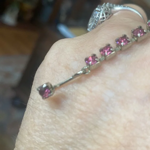 Vintage pink and white choker - Picture 2 of 6